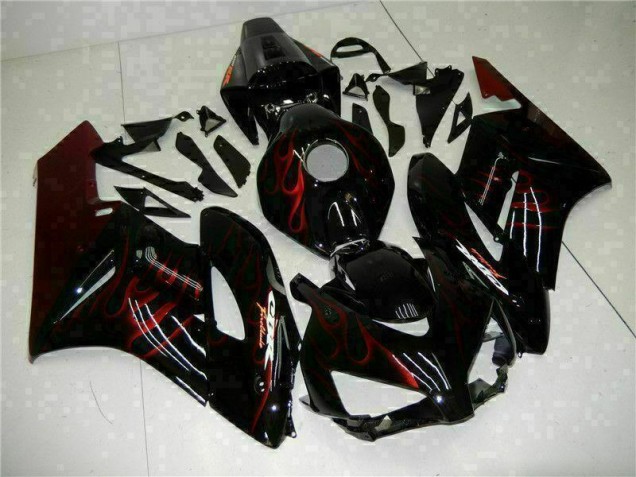 Red Flame Black 04-05 CBR1000RR Motorcycle Fairings