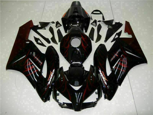 Red Flame Black 04-05 CBR1000RR Motorcycle Fairings