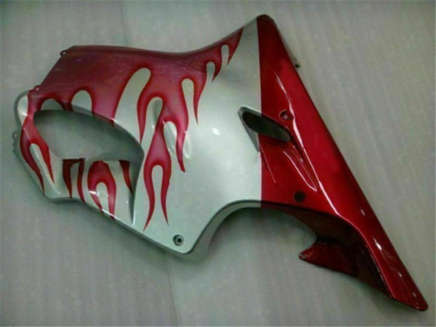Red Flame Silver 01-03 CBR600 F4i Motorcycle Fairings Red Flame Silver 01-03 CBR600 F4i Motorcycle Fairings