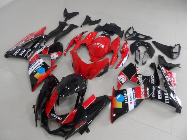 Red Jomo 09-16 GSXR 1000 Motorcycle Fairings Red Jomo 09-16 GSXR 1000 Motorcycle Fairings