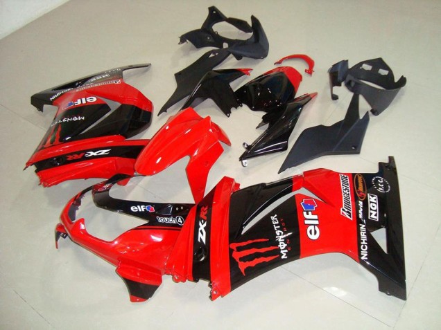 Red Monster 08-12 ZX250R Motorcycle Fairings