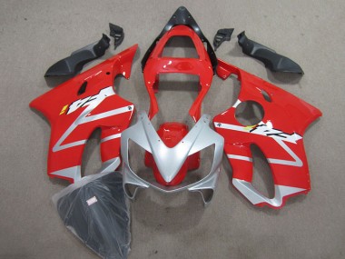 Red Silver 01-03 CBR600 F4i Motorcycle Fairings