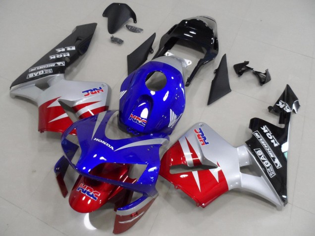 Red Silver Blue 03-04 CBR600RR Motorcycle Fairings Red Silver Blue 03-04 CBR600RR Motorcycle Fairings