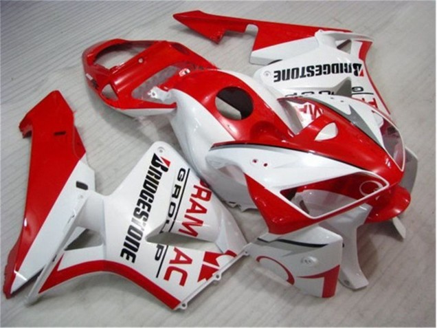 Red White 05-06 CBR600RR Motorcycle Fairing Kits Red White 05-06 CBR600RR Motorcycle Fairing Kits