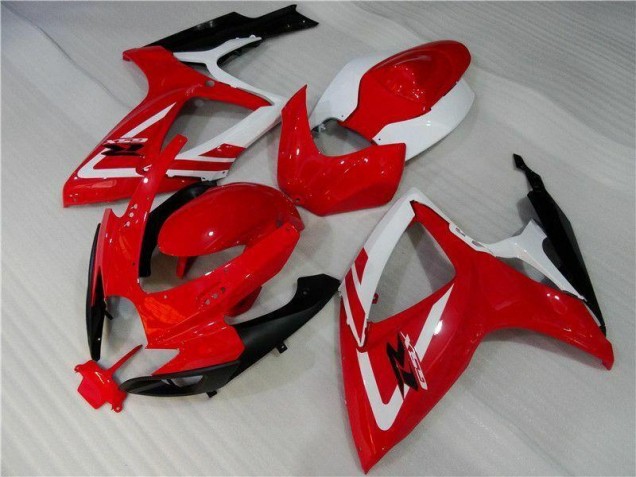 Red White 06-07 GSXR 600/750 Motorcycle Fairings Red White 06-07 GSXR 600/750 Motorcycle Fairings
