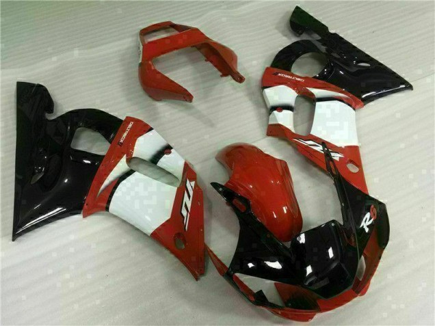 Red White 98-02 YZF R6 Motorcycle Fairings