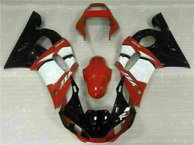 Red White 98-02 YZF R6 Motorcycle Fairings