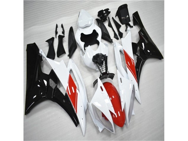 Red White Black 06-07 YZF R6 Motorcycle Fairings Red White Black 06-07 YZF R6 Motorcycle Fairings