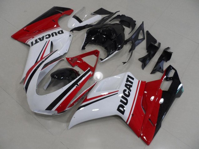 Red White Black 07-14 Ducati 848 1098 1198 Motorcycle Fairings Red White Black 07-14 Ducati 848 1098 1198 Motorcycle Fairings