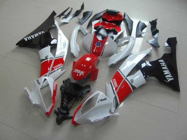 Red White Black 08-16 YZF R6 Motorcycle Fairings Red White Black 08-16 YZF R6 Motorcycle Fairings