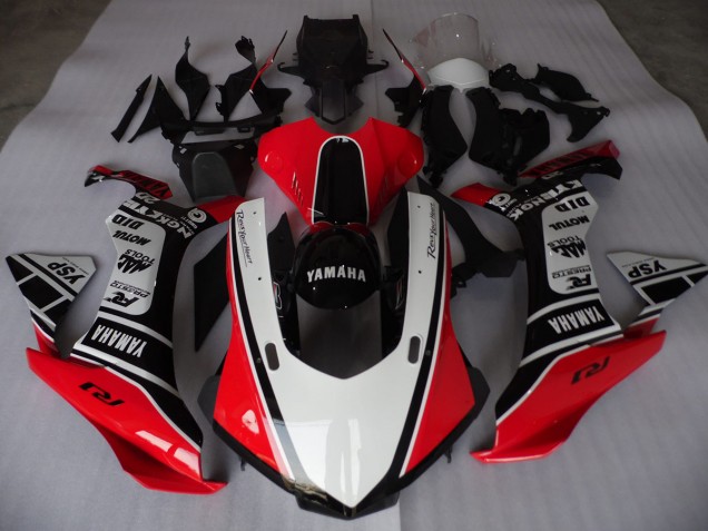 Red White Black 15-19 YZF R1 Motorcycle Fairings Red White Black 15-19 YZF R1 Motorcycle Fairings
