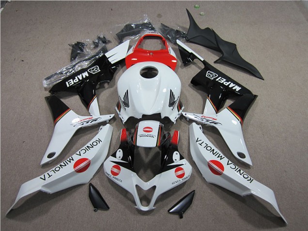 Red White Black Konica Minolta MAPEI 07-08 CBR600RR Motorcycle Fairings Red White Black Konica Minolta MAPEI 07-08 CBR600RR Motorcycle Fairings