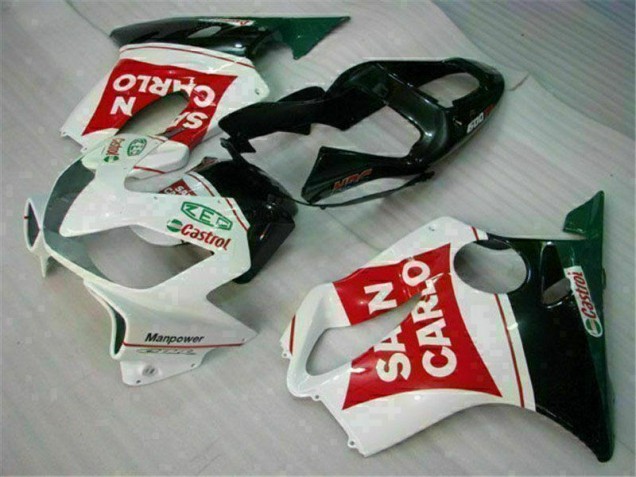 Red White Black San Carlo 01-03 CBR600 F4i Motorcycle Fairings Red White Black San Carlo 01-03 CBR600 F4i Motorcycle Fairings
