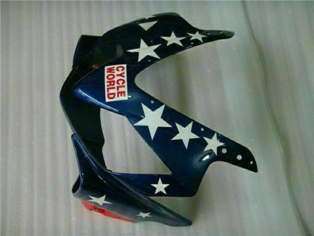 Red White Blue Castrol Cycle World 01-03 CBR600 F4i Motorcycle Fairings Red White Blue Castrol Cycle World 01-03 CBR600 F4i Motorcycle Fairings
