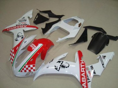 Red White Flag 02-03 YZF R1 Motorcycle Fairings