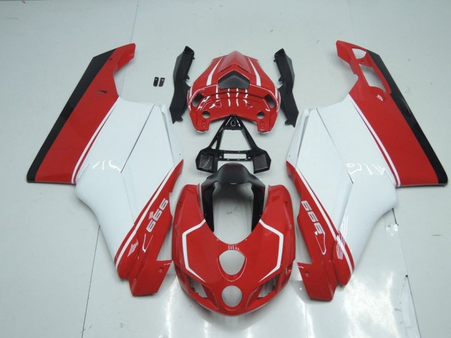 Red White Red 05-06 Ducati 749 999 Motorcycle Fairings Red White Red 05-06 Ducati 749 999 Motorcycle Fairings