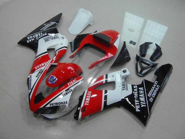 Red White Yamalube 00-01 YZF R1 Motorcycle Fairings