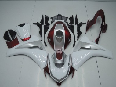 Red White and Silver 08-11 CBR1000RR Motorcycle Fairings