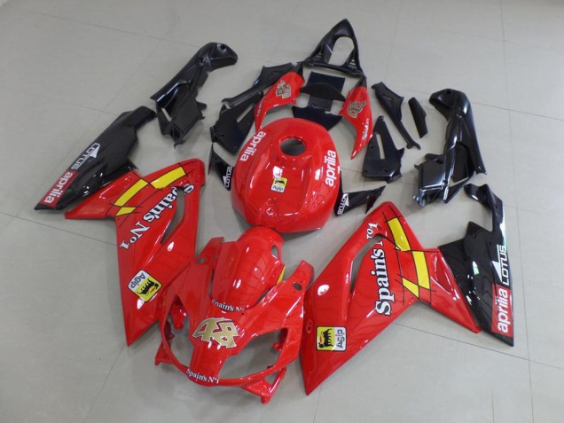 Red and Black 06-11 RS125 Motorcycle Fairings Red and Black 06-11 RS125 Motorcycle Fairings