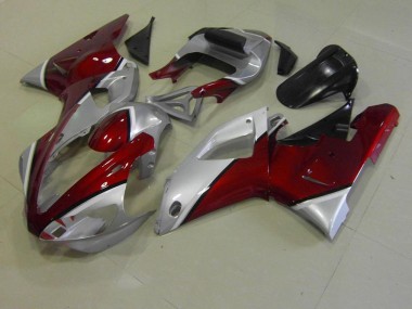 Red and Silver 00-01 YZF R1 Motorcycle Fairings