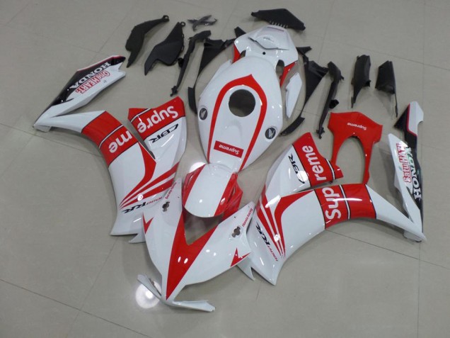 Red and White Supreme 12-16 CBR1000RR Motorcycle Fairings Red and White Supreme 12-16 CBR1000RR Motorcycle Fairings