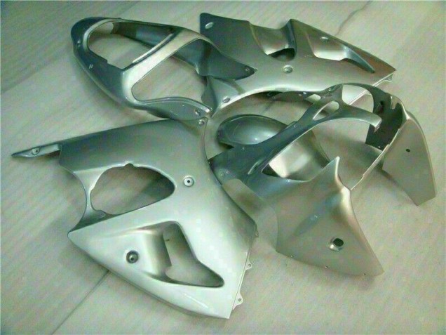 Silver 00-02 ZX6R Motorcycle Fairings Silver 00-02 ZX6R Motorcycle Fairings