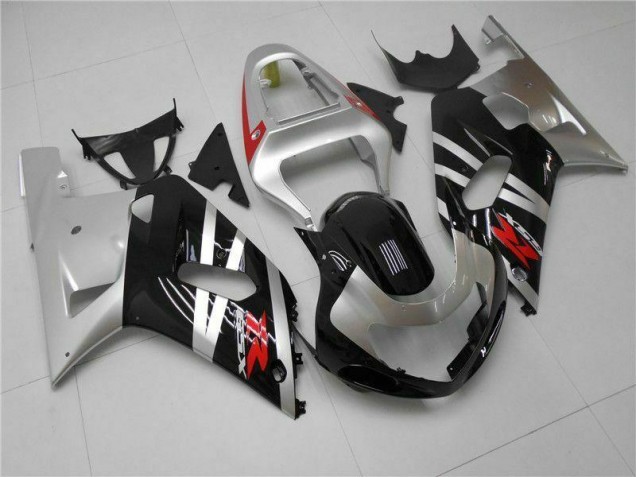 Silver 01-03 GSXR 600/750 Motorcycle Fairings Silver 01-03 GSXR 600/750 Motorcycle Fairings