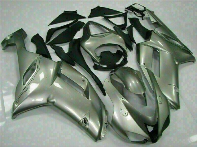 Silver 07-08 ZX6R Motorcycle Fairings Silver 07-08 ZX6R Motorcycle Fairings