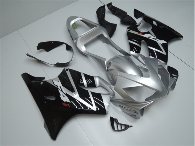 Silver Black 01-03 CBR600 F4i Motorcycle Fairings Silver Black 01-03 CBR600 F4i Motorcycle Fairings