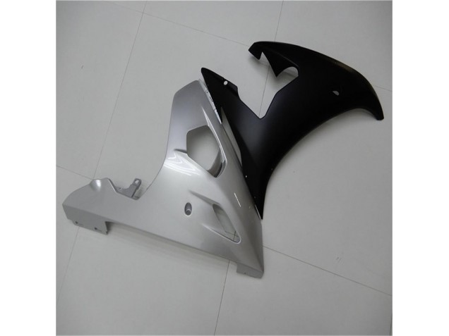Silver Black 03-05 YZF R6 Motorcycle Fairings Silver Black 03-05 YZF R6 Motorcycle Fairings