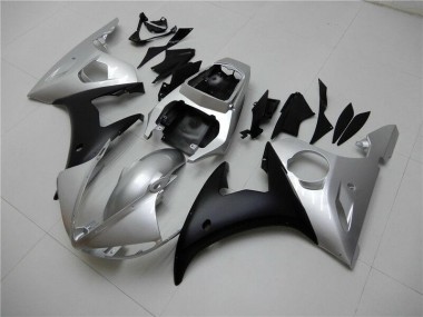 Silver Black 03-05 YZF R6 Motorcycle Fairings