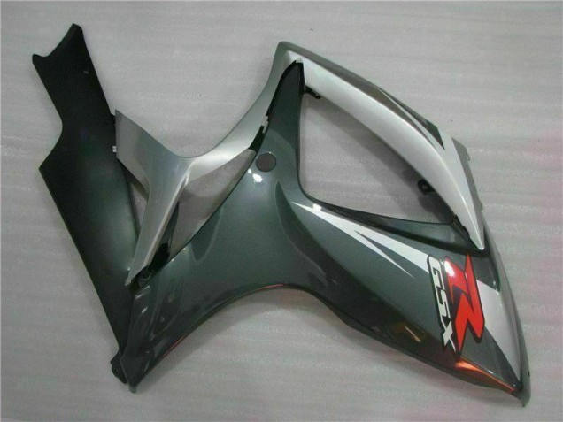 Silver Black 06-07 GSXR 600/750 Motorcycle Fairings Silver Black 06-07 GSXR 600/750 Motorcycle Fairings