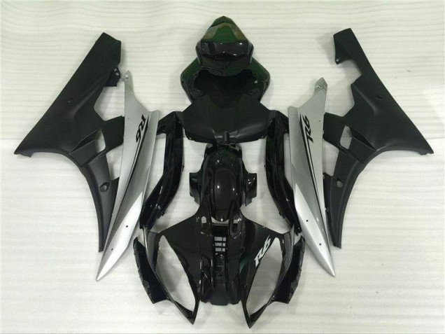 Silver Black 06-07 YZF R6 Motorcycle Fairings Silver Black 06-07 YZF R6 Motorcycle Fairings