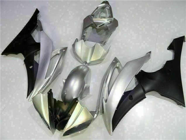 Silver Black 08-16 YZF R6 Motorcycle Fairings