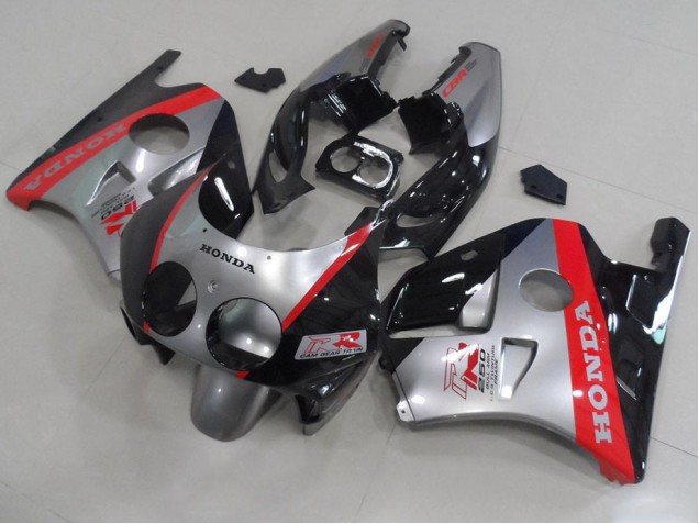 Silver Black Red 91-98 CBR250RR MC22 Motorcycle Fairings Silver Black Red 91-98 CBR250RR MC22 Motorcycle Fairings