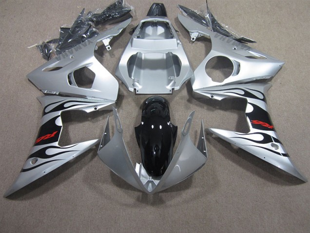 Silver Black Red Decal 03-05 YZF R6 Motorcycle Fairings Silver Black Red Decal 03-05 YZF R6 Motorcycle Fairings