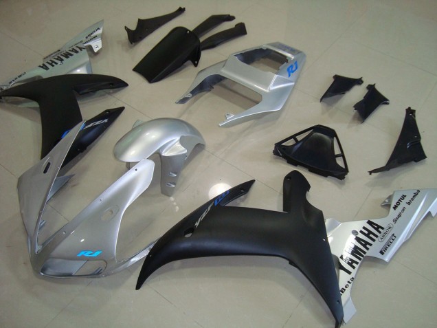 Silver Blue 02-03 YZF R1 Motorcycle Fairings Silver Blue 02-03 YZF R1 Motorcycle Fairings