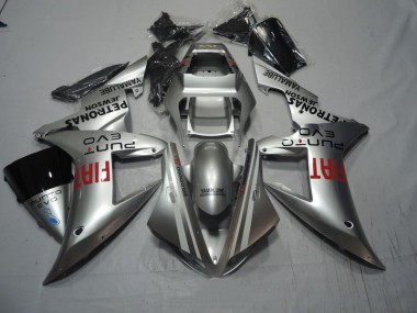 Silver Fiat 02-03 YZF R1 Motorcycle Fairings