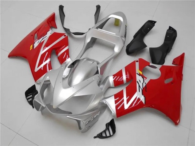 Silver Red 01-03 CBR600 F4i Motorcycle Fairings