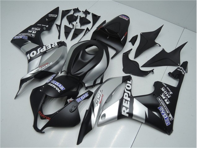 Silver Repsol Black 07-08 CBR600RR Motorcycle Fairings Silver Repsol Black 07-08 CBR600RR Motorcycle Fairings