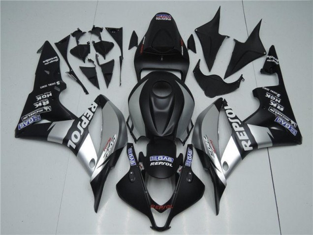 Silver Repsol Black 07-08 CBR600RR Motorcycle Fairings Silver Repsol Black 07-08 CBR600RR Motorcycle Fairings