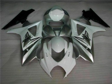 Silver White 07-08 GSXR 1000 Motorcycle Fairings