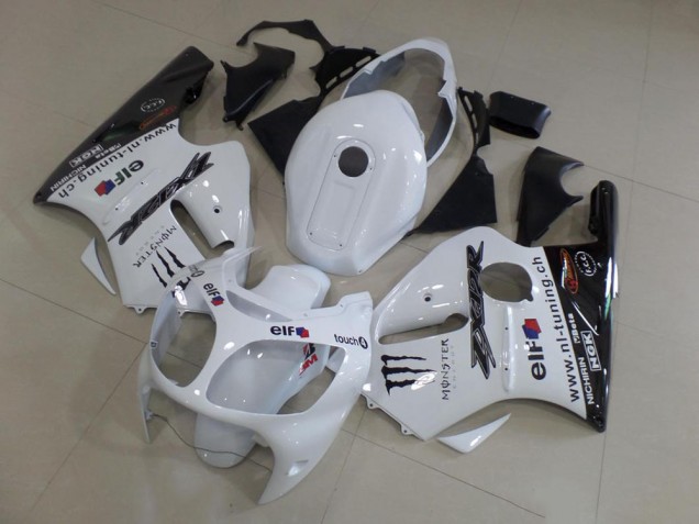 White 00-01 ZX12R Motorcycle Fairing