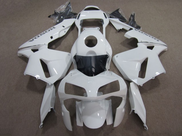 White 03-04 CBR600RR Aftermarket Motorcycle Fairings White 03-04 CBR600RR Aftermarket Motorcycle Fairings