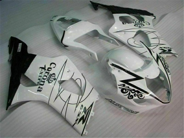 White 03-04 GSXR 1000 Motorcycle Fairings White 03-04 GSXR 1000 Motorcycle Fairings