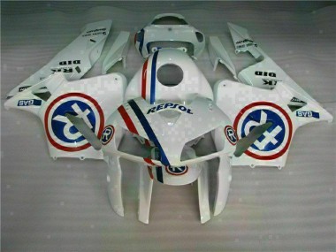 White 05-06 CBR600RR Motorcycle Fairing Kits & Plastic