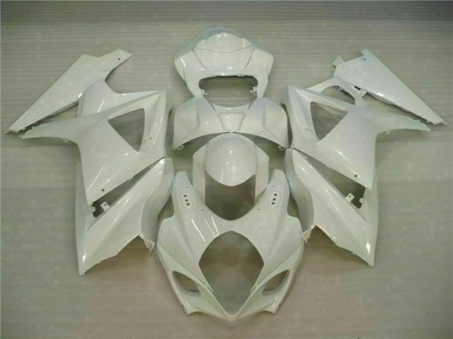 White 07-08 GSXR 1000 Motorcycle Fairings White 07-08 GSXR 1000 Motorcycle Fairings