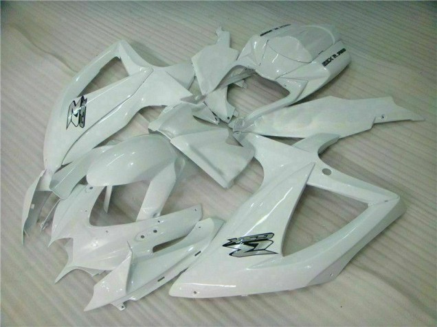 White 08-10 GSXR 600/750 Motorcycle Fairing White 08-10 GSXR 600/750 Motorcycle Fairing