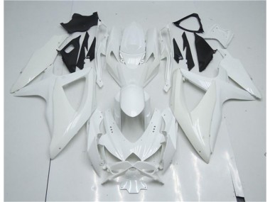 White 08-10 GSXR 600/750 Motorcycle Fairings
