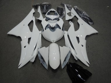 White 08-16 YZF R6 Motorcycle Fairing Kits & Plastic